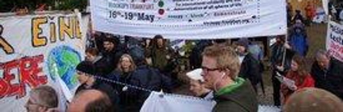 'Blockupy Frankfurt' Protesters Cleared From Camp During Anti-Austerity Demonstration