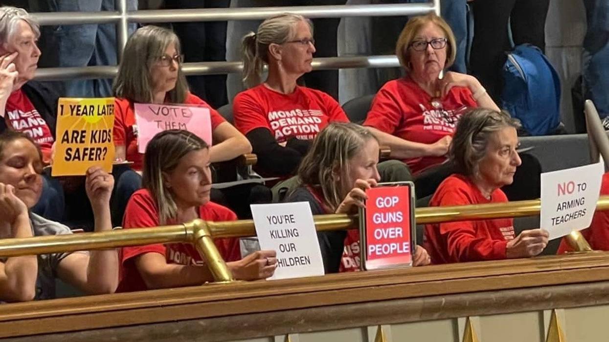 protesters of Tennessee bill to arm teachers