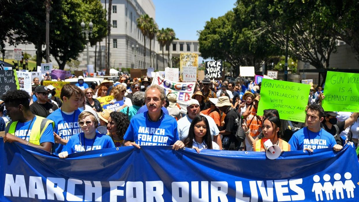 Protesters participate in the March For Our Lives
