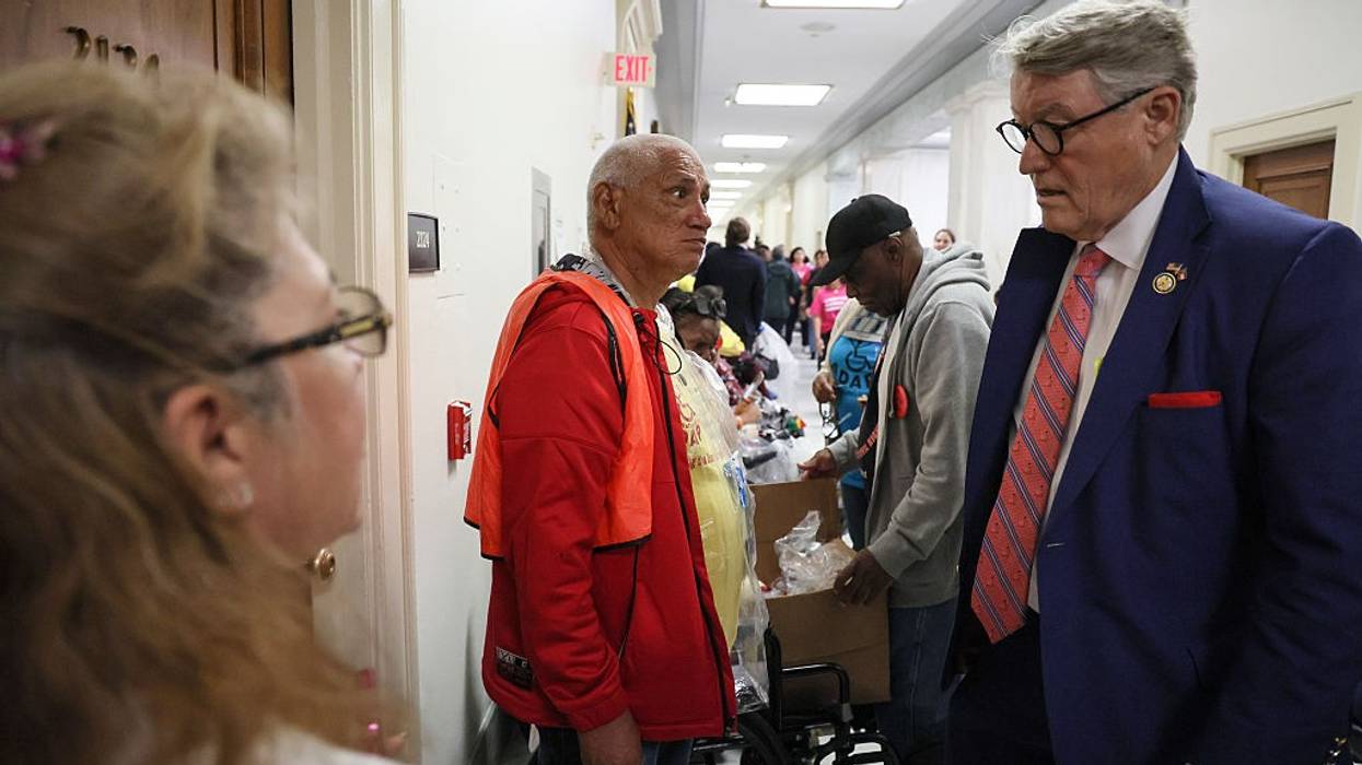 Protesters question Republican lawmakers