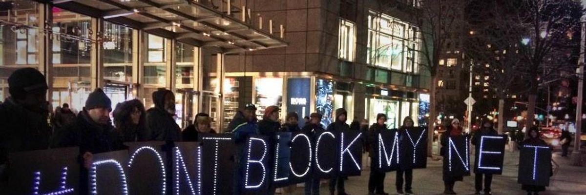 Net Neutrality Activists Take Civil Rights Fight to Doorsteps of Telecom Giants