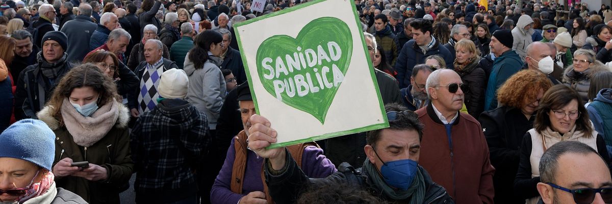 Protesters rally to demand public health