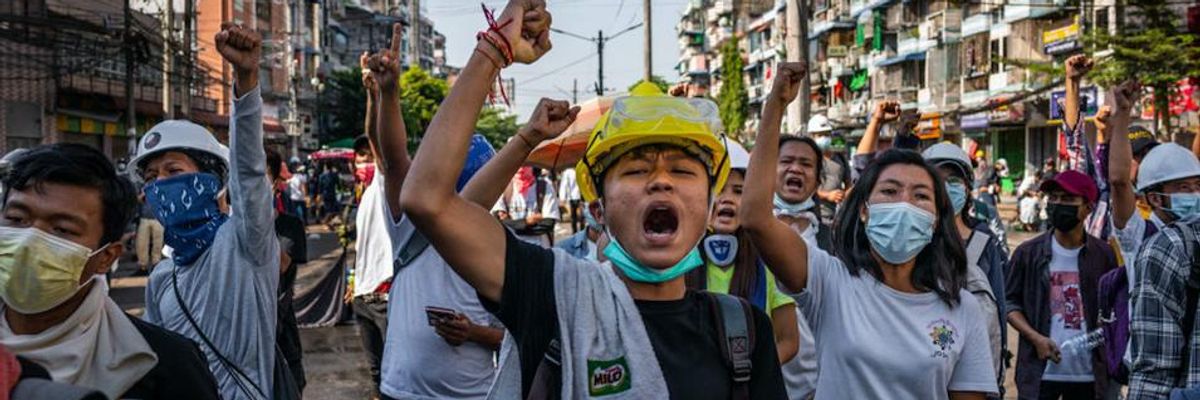 UN Leaders Demand Myanmar Coup Regime 'Stop the Repression' as Military and Police Kill 18