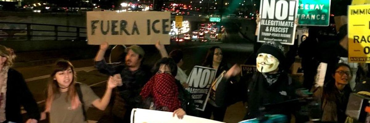 People Take to Streets in Resistance as ICE Raids Descend on Los Angeles
