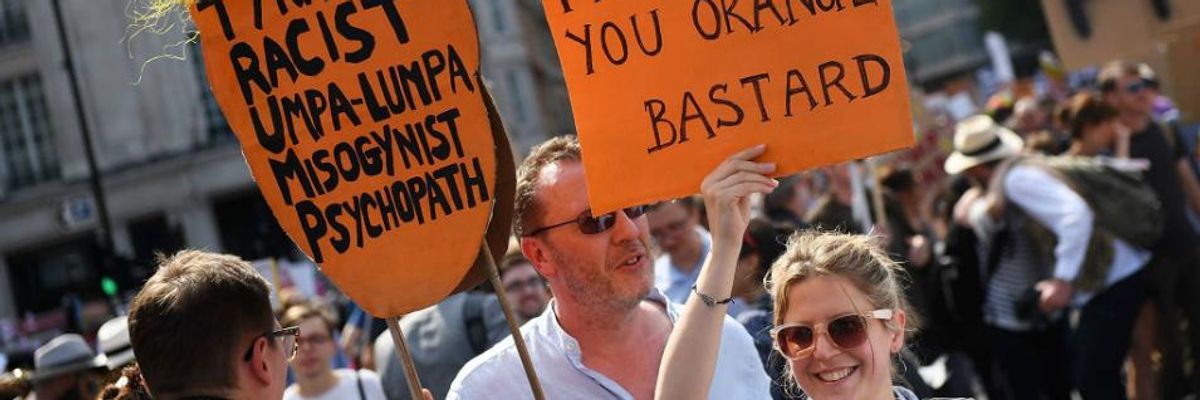 Brits Don't Mince Words: The Most Irreverent and Radical Signs From UK's Historic Anti-Trump Protest