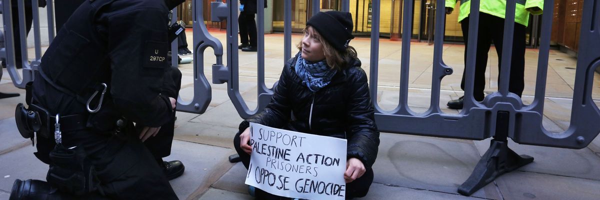 Protesters Target Aspen Insurance Offices In Support Of Jailed Pro-Palestine Activists