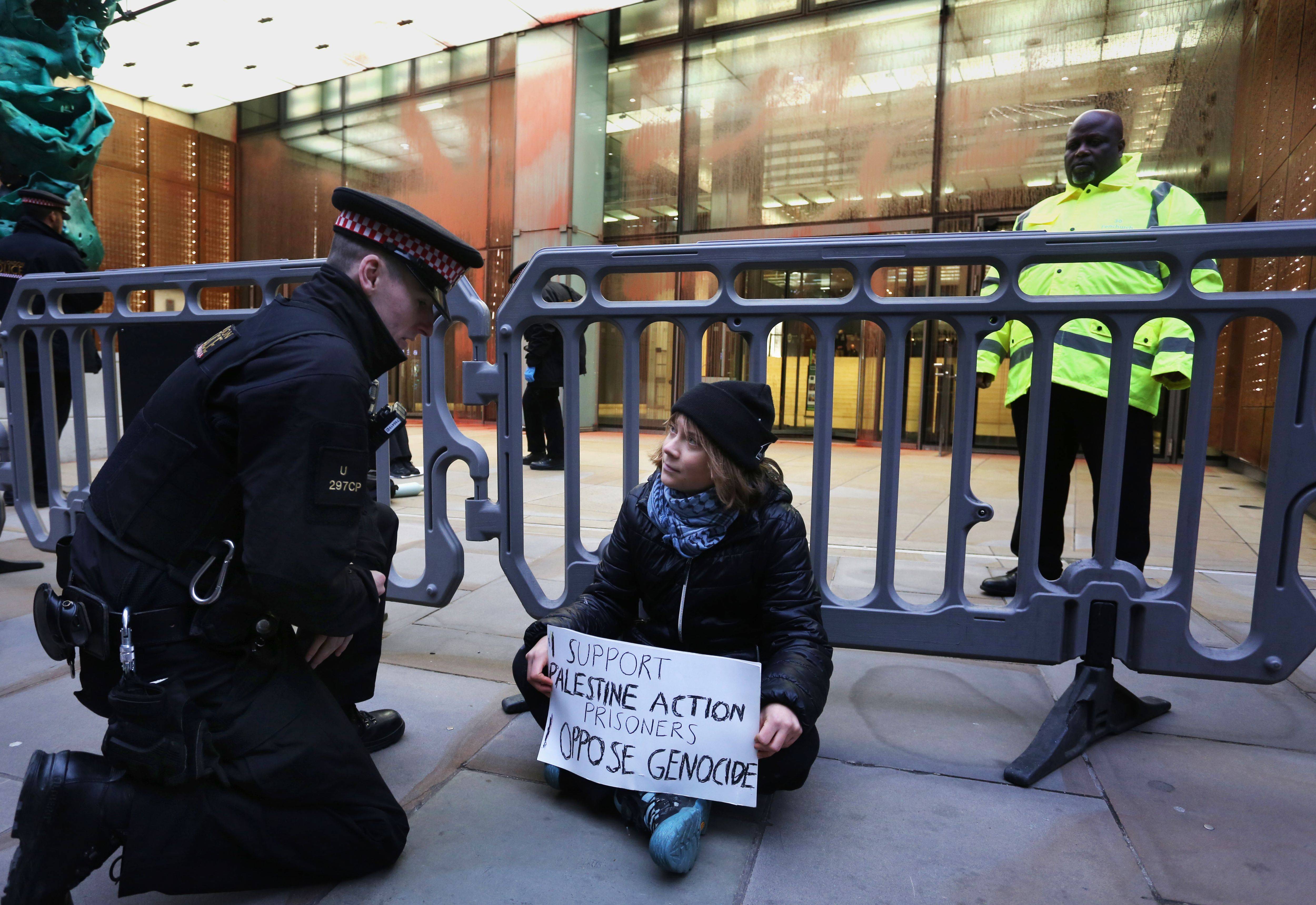 Protesters Target Aspen Insurance Offices In Support Of Jailed Pro-Palestine Activists