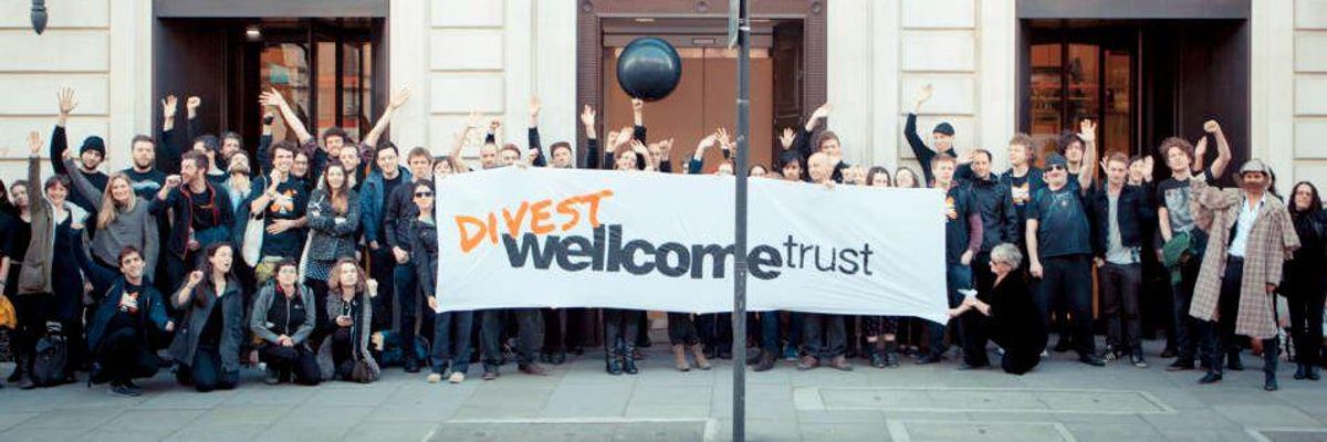 Protesters with Divest London