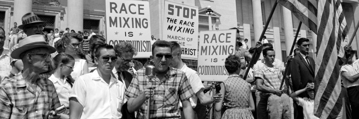 Protesting the Little Rock Nine