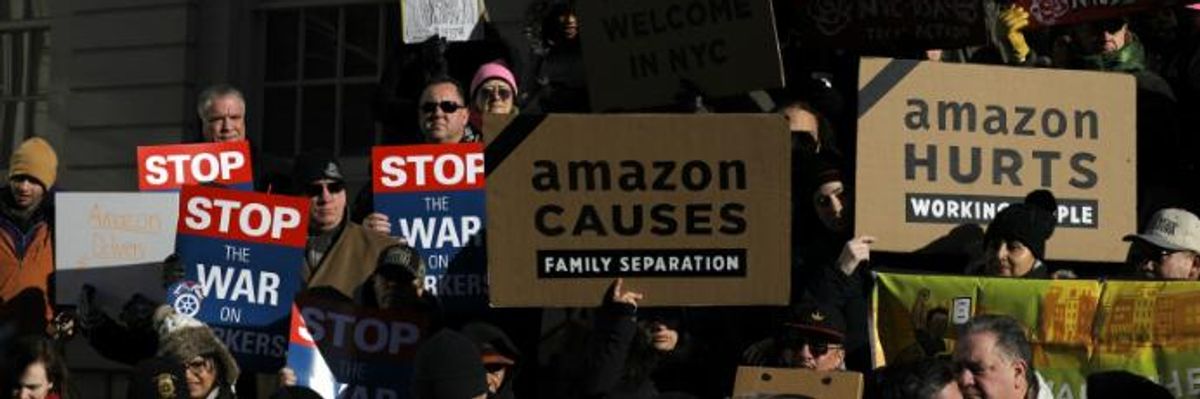 Amazon Threatens to Cancel New York City Headquarters If It Doesn't Receive $3 Billion in Subsidies