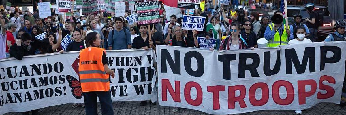 Protestors Rally Against ICE And Federal Troops In Chicago