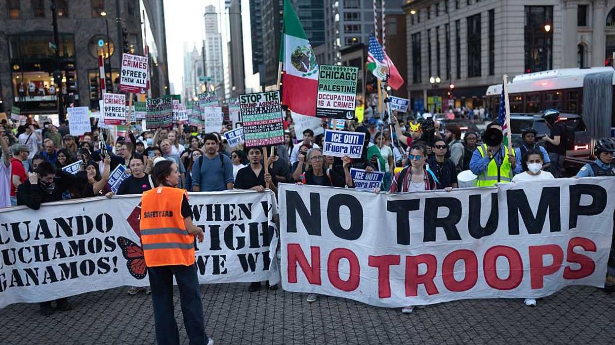 Protestors Rally Against ICE And Federal Troops In Chicago