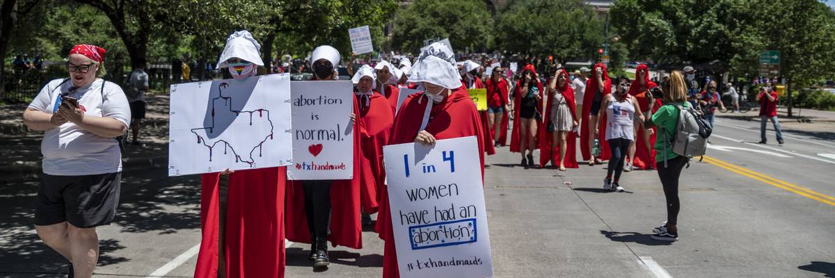 Protestors Rally Against Restrictive New Texas Abortion Law In Austin