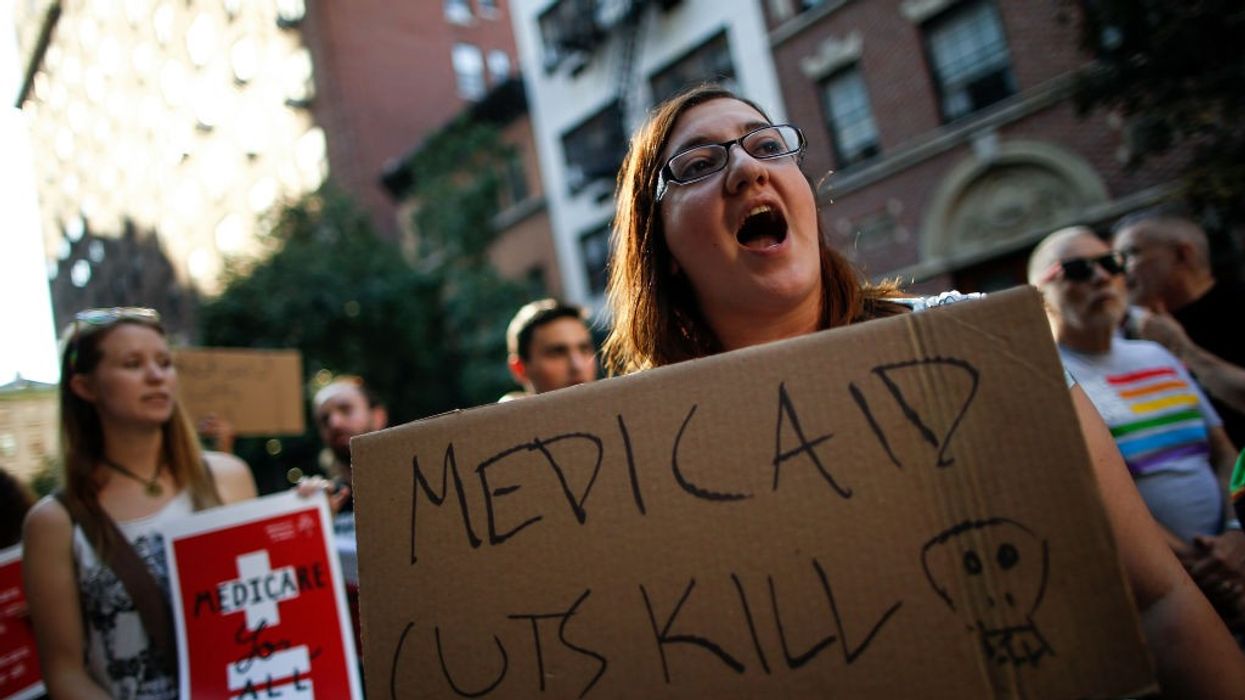 Protestors Rally Against Trumpcare In New York City