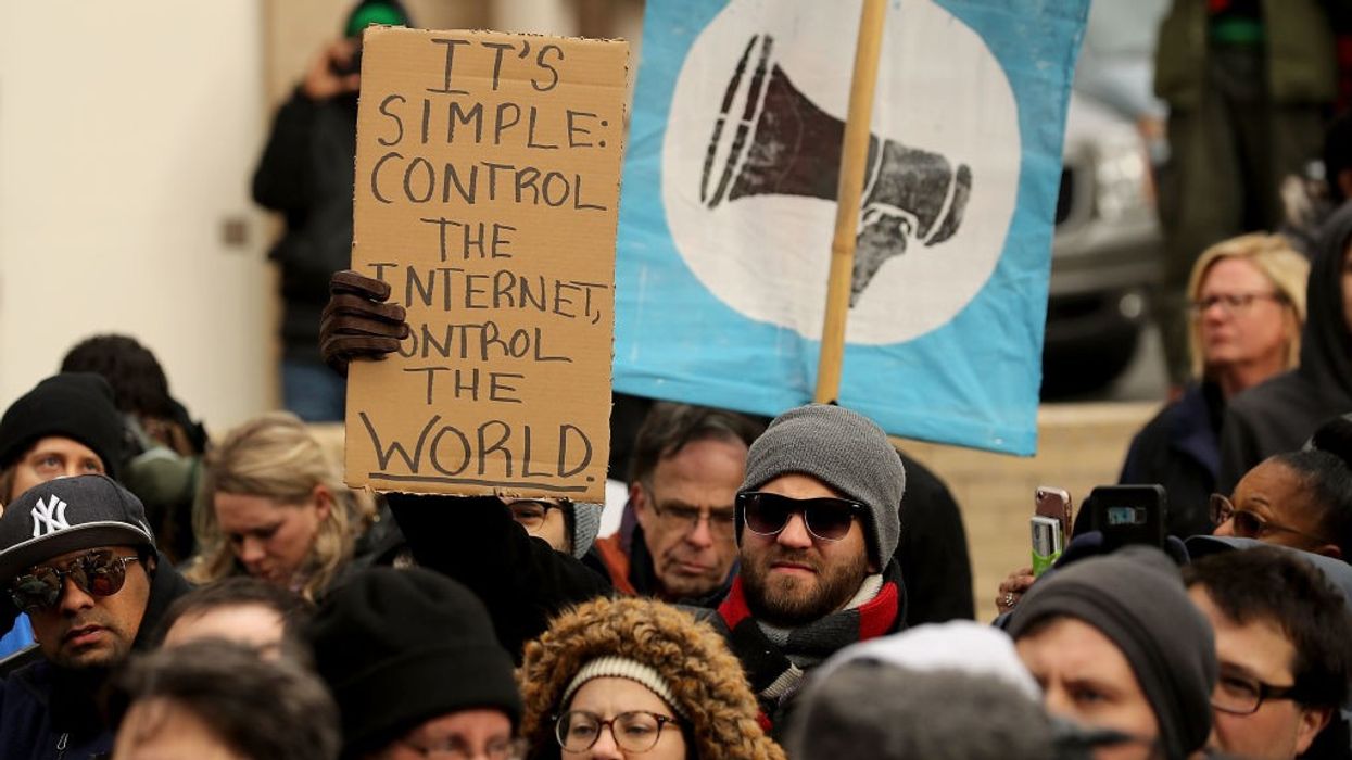 Protestors Rally At FCC Against Repeal Of Net Neutrality Rules