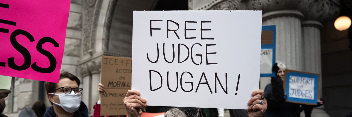 Protestors Rally In Milwaukee After Judge's Arrest By The FBI