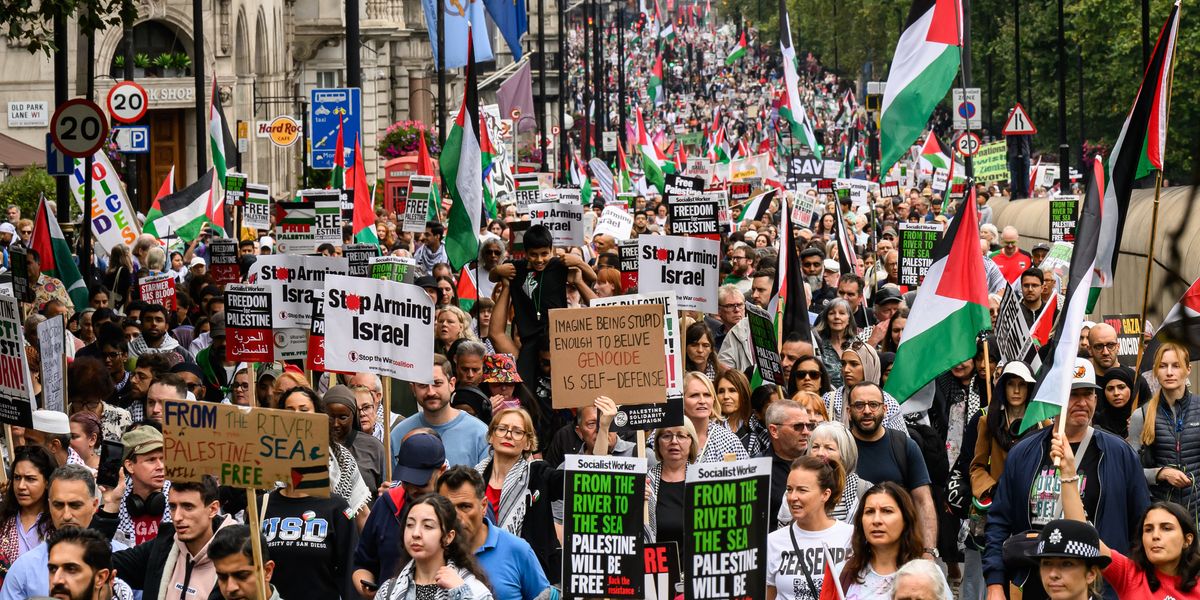 Massive London March Demands Israeli Arms Embargo After Police Drop ...