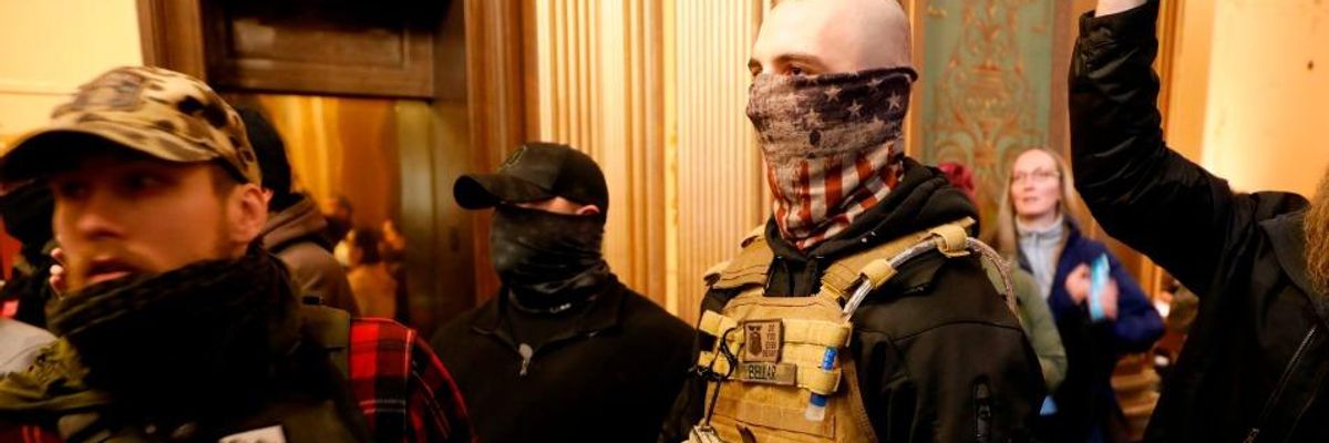 'America In the Age of Trump': Armed Gunmen Enter Michigan Capitol Demanding End to Covid-19 Lockdown