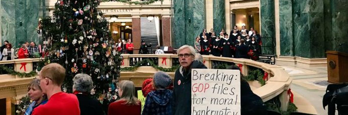 Scott Walker and Wisconsin GOP Claim Protests Overblown, But Just Read the Full Details of Their Plan to Dismantle Democracy