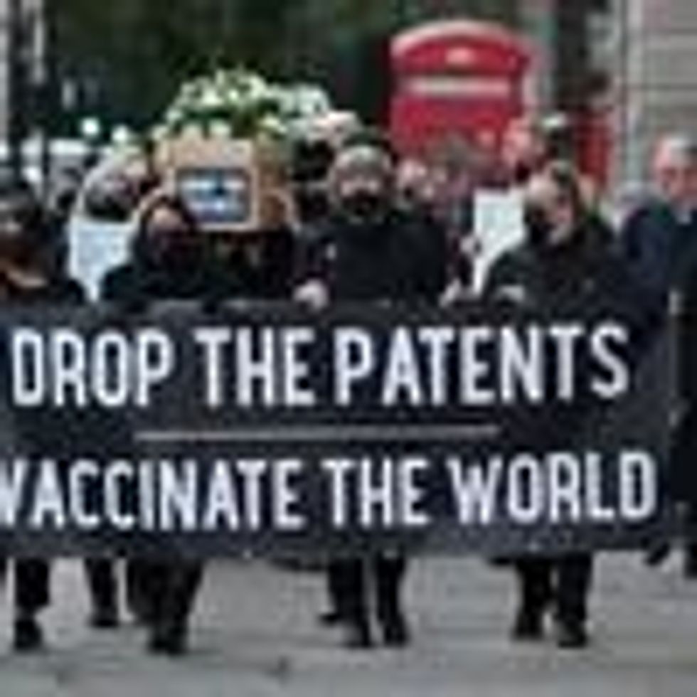 Protests against vaccine patents