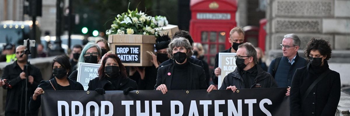 Protests against vaccine patents