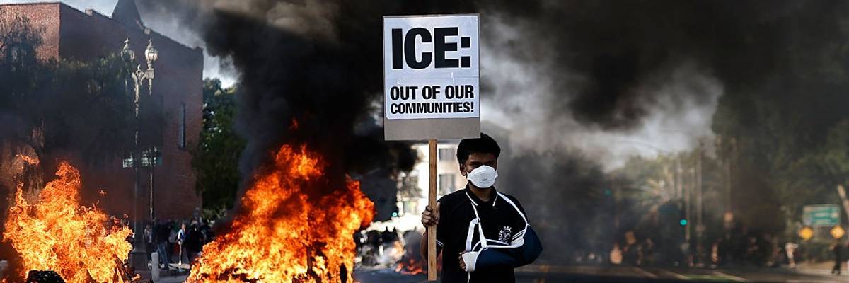 Protests Erupt In L.A. County, Sparked By Federal Immigration Raids