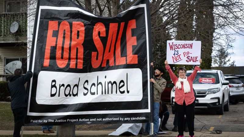 Protests of Wisconsin Circuit Court Judge Brad Schimel