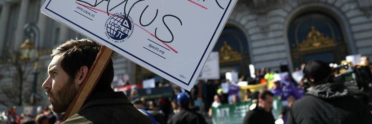 With Federal Workers Locked Out, Where Are Those Right-to-Work Groups?