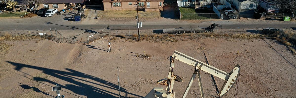 Pumpjack in Permian Basin