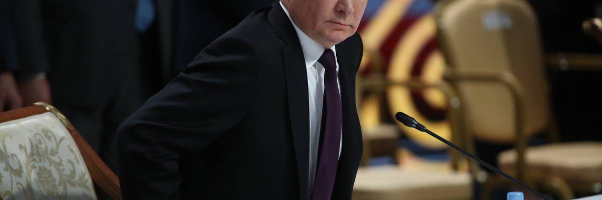 Putin Assist To The Commonweath Of Independent States Summit (CIS) In Astana