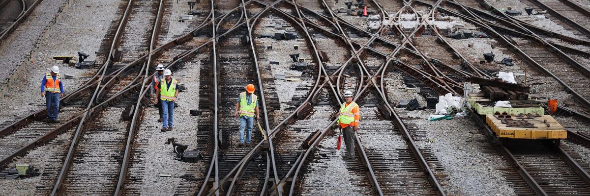 Railroad workers