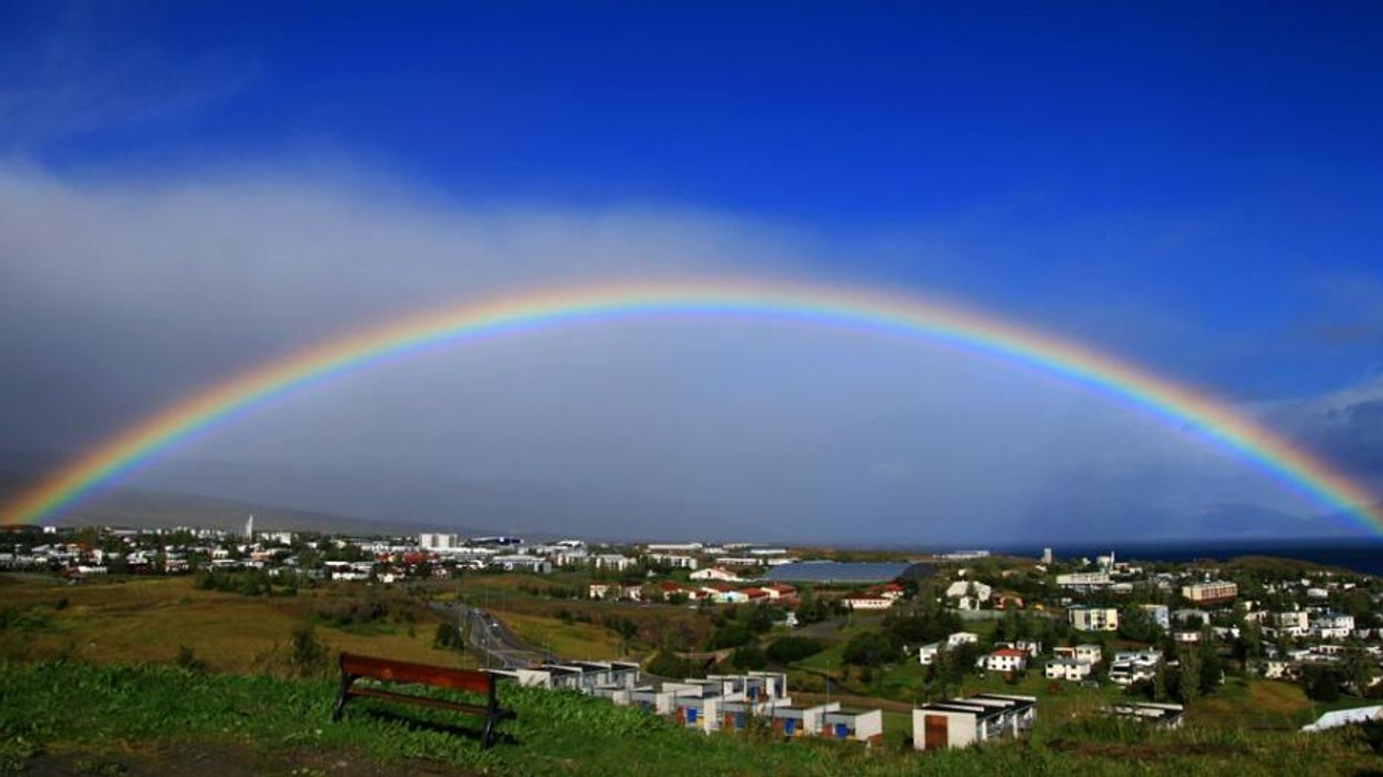 Rainbow over Iceland