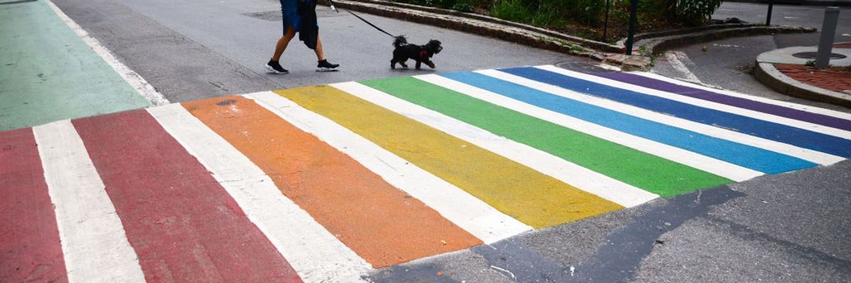 'Cruel': On Trump Order, DeSantis Removes Rainbow Crosswalk Memorializing LGBTQ+ Nightclub Shooting