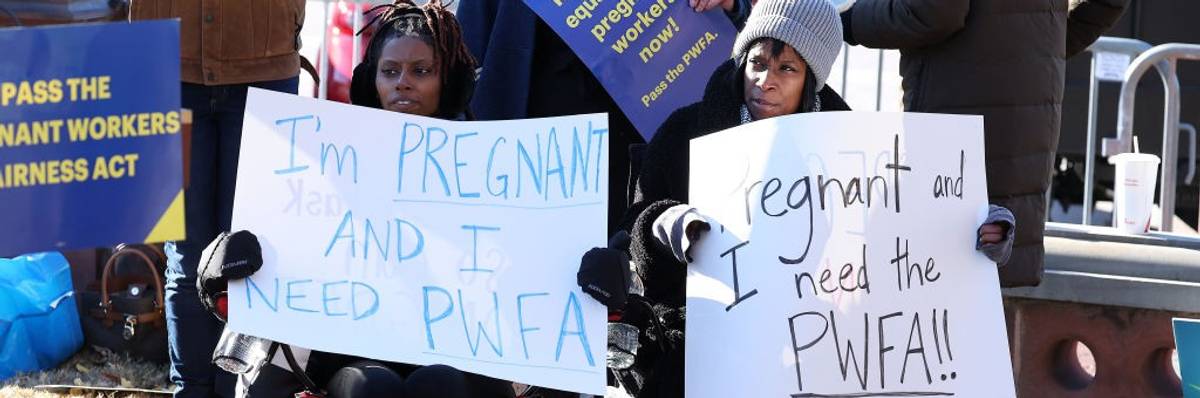 Rally for Pregnant Workers Fairness Act.