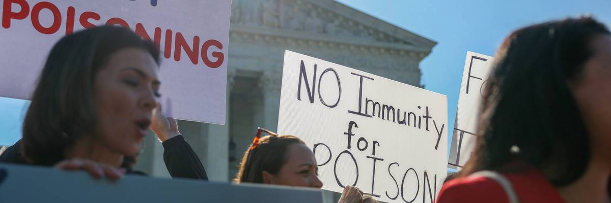 Rally Held As Supreme Court Hears Arguments For Monsanto v. Durnell