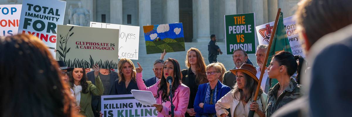 Rally Held As Supreme Court Hears Arguments For Monsanto v. Durnell