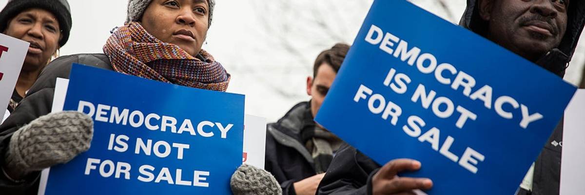 Rally Held Marking 5th Anniversary Of Citzens United Decision Aims To Draw Attention To Corporate Money In Politics