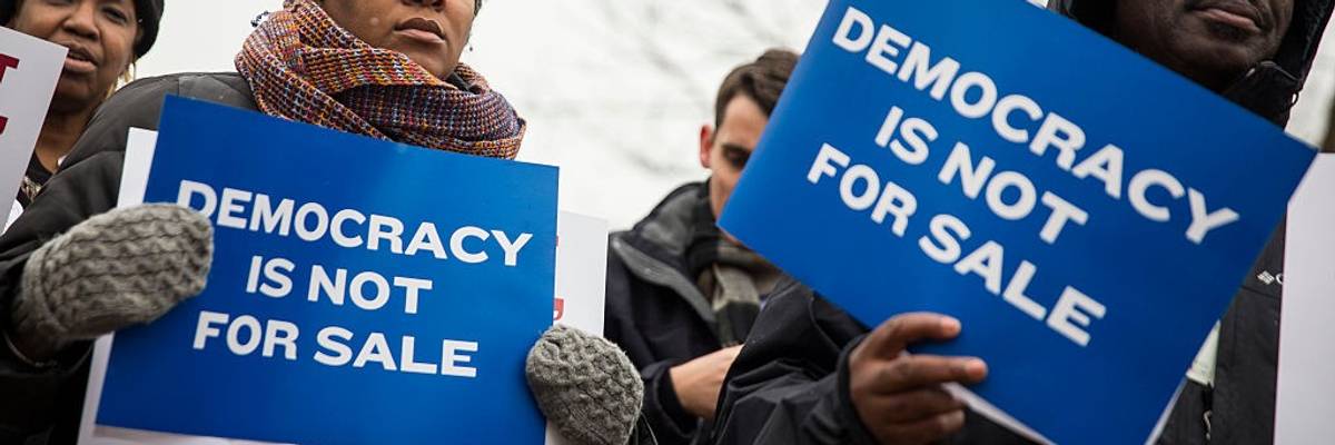 Rally Held Marking 5th Anniversary Of Citzens United Decision Aims To Draw Attention To Corporate Money In Politics