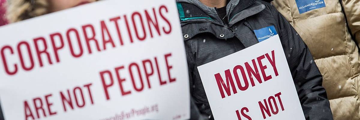 Rally Held Marking 5th Anniversary Of Citzens United Decision Aims To Draw Attention To Corporate Money In Politics