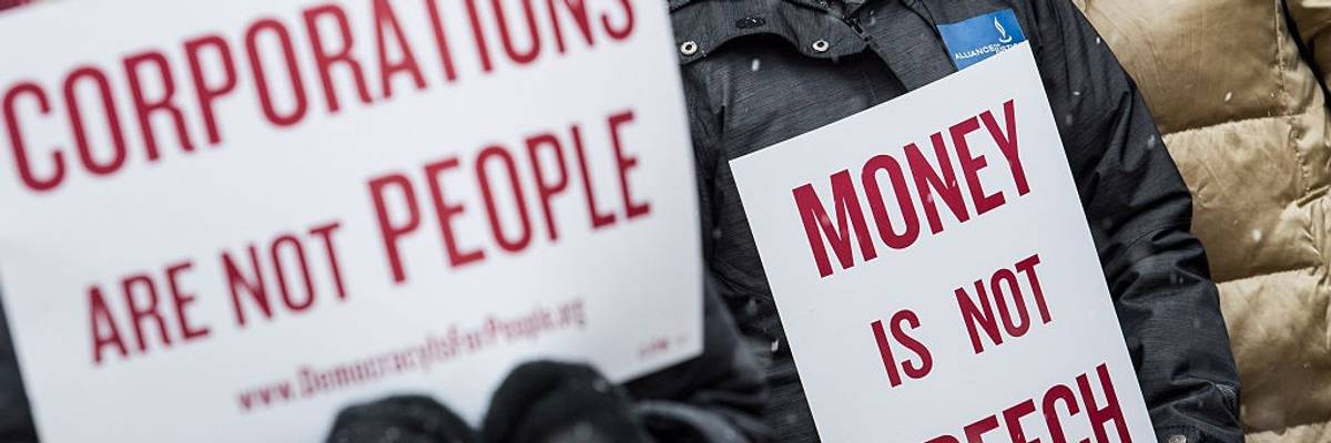 Rally Held Marking 5th Anniversary Of Citzens United Decision Aims To Draw Attention To Corporate Money In Politics