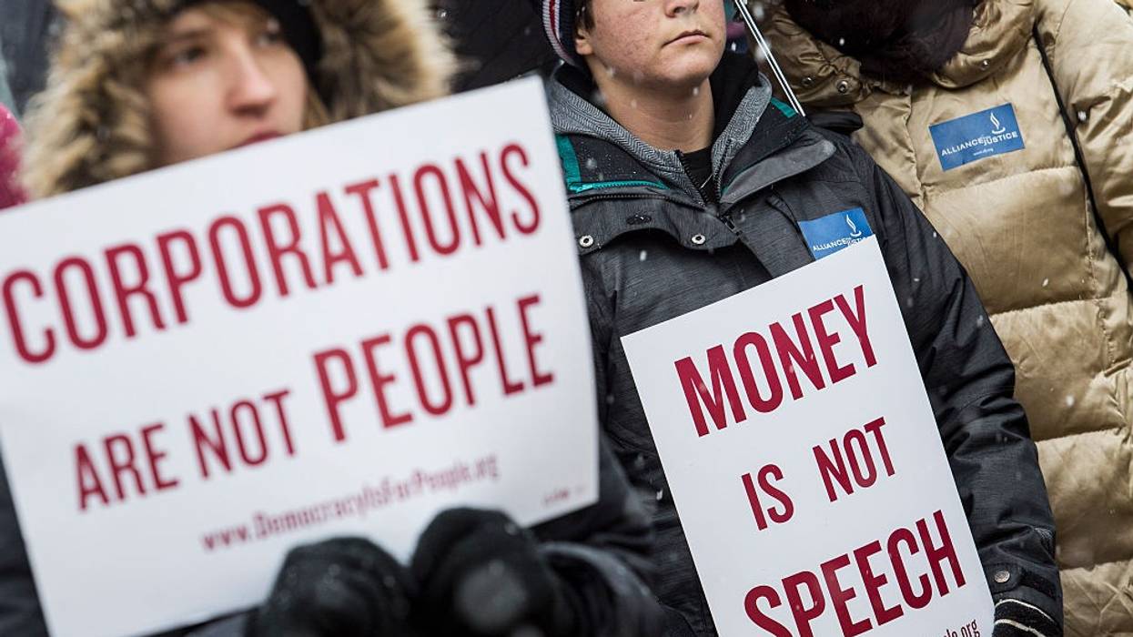 Rally Held Marking 5th Anniversary Of Citzens United Decision Aims To Draw Attention To Corporate Money In Politics