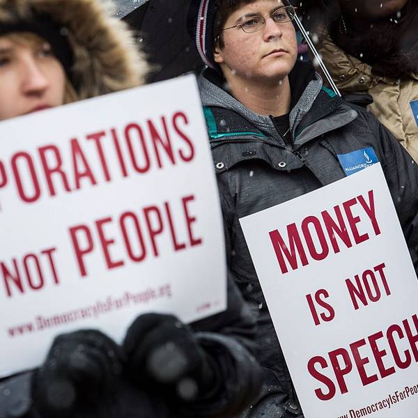 Rally Held Marking 5th Anniversary Of Citzens United Decision Aims To Draw Attention To Corporate Money In Politics