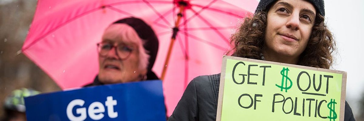 Rally Held Marking 5th Anniversary Of Citzens United Decision Aims To Draw Attention To Corporate Money In Politics