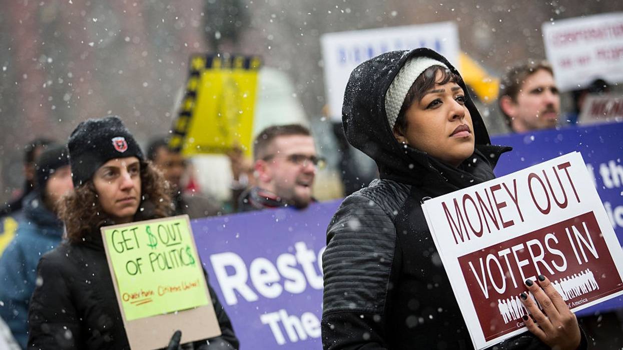 Rally Held Marking 5th Anniversary Of Citzens United Decision Aims To Draw Attention To Corporate Money In Politics