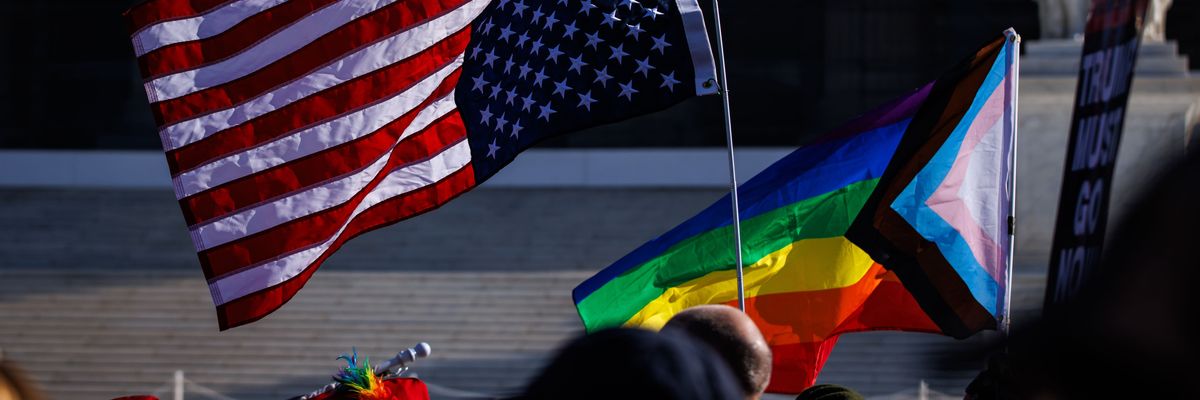 Rally In Support Of Gay Marriage Held Outside Supreme Court
