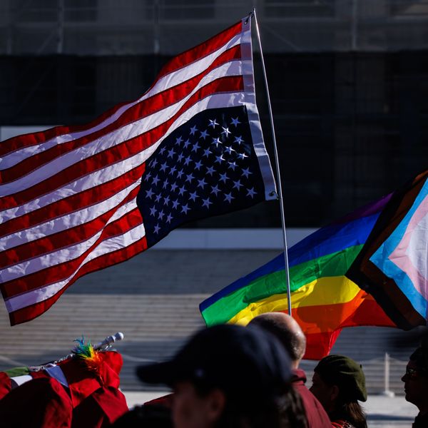 Rally In Support Of Gay Marriage Held Outside Supreme Court