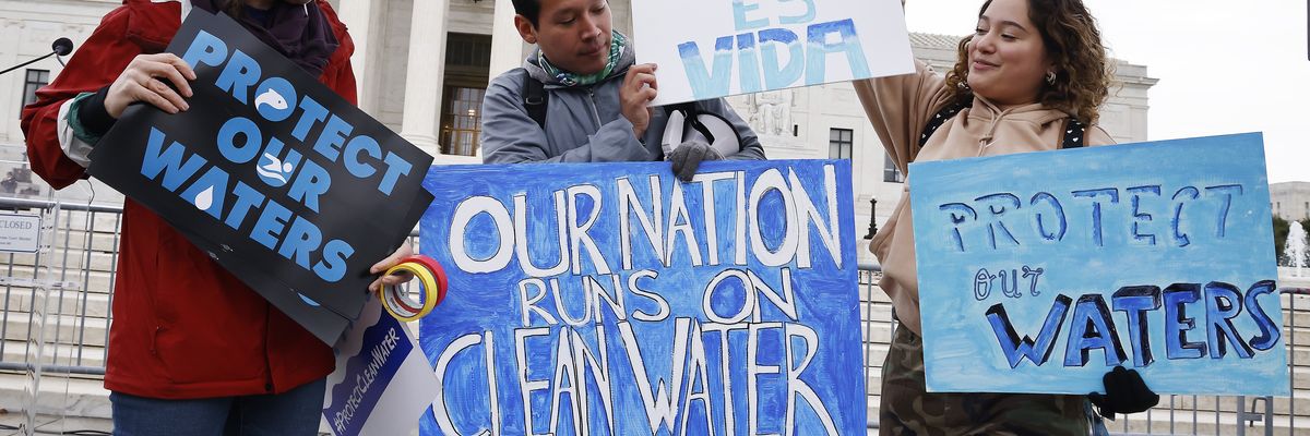 Rally To Protect Our Waters, Supreme Court Reviews Sackett Case Which Could Drastically Reduce Clean Water Protections