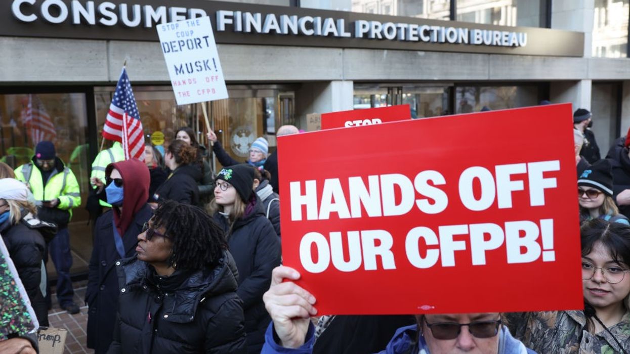 Rally To Stop Elon Musk's Closing Of The CFPB