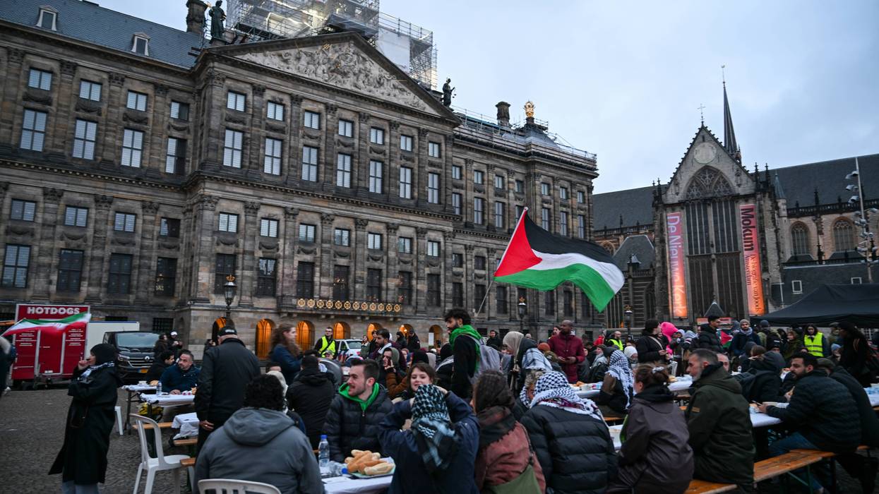 Ramadan Iftar for Palestine at Dam Square in Amsterdam