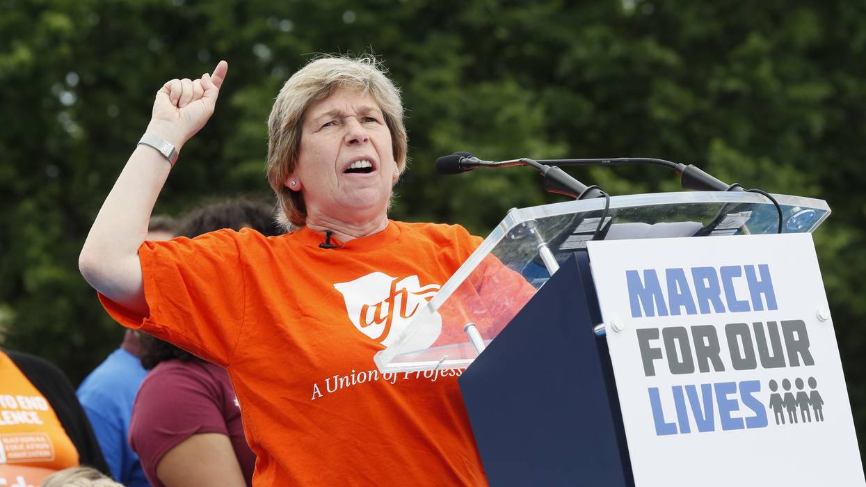 Randi Weingarten, president of the American Federation of Teachers, speaks during a March for Our Lives rally on June 11, 2022 in Washington, D.C.